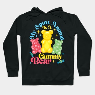 Funny Gummy Bear Art For Kids Girls Boys Candy Lover Gummies Hoodie